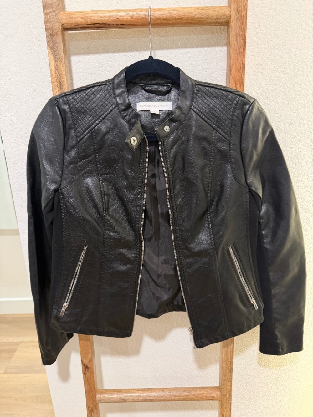 Faux leather jacket